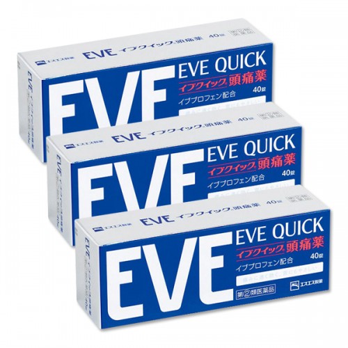 이브 진통제 - 이브 퀵 (EVE QUICK) 40정 (3개 묶음 할인)