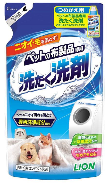 라이온 반려동물 천제품 전용 세탁 세제 리필 320g