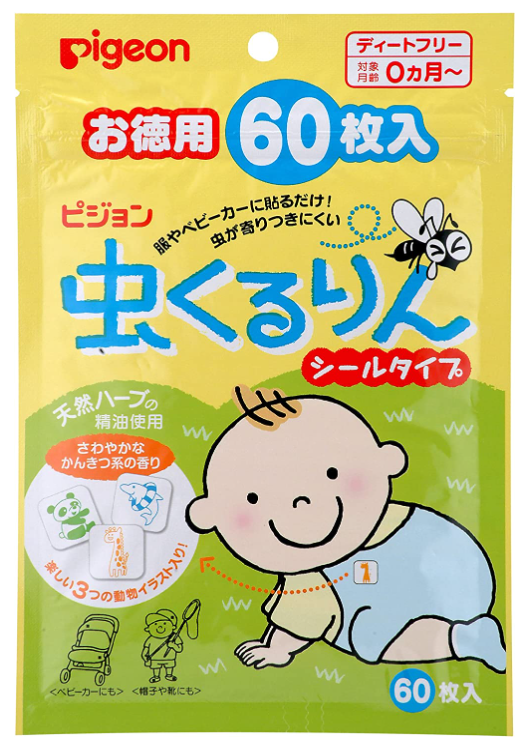 피존 아기용 붙이는 방충제 스티커 60매