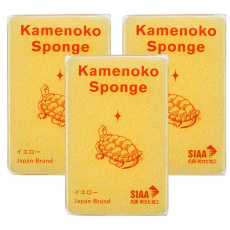 카메노코 거북이 스펀지 노랑 3개 세트